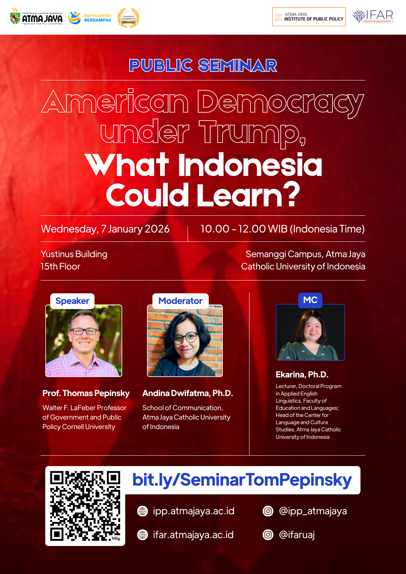 Public Seminar with Prof. Tom Pepinsky