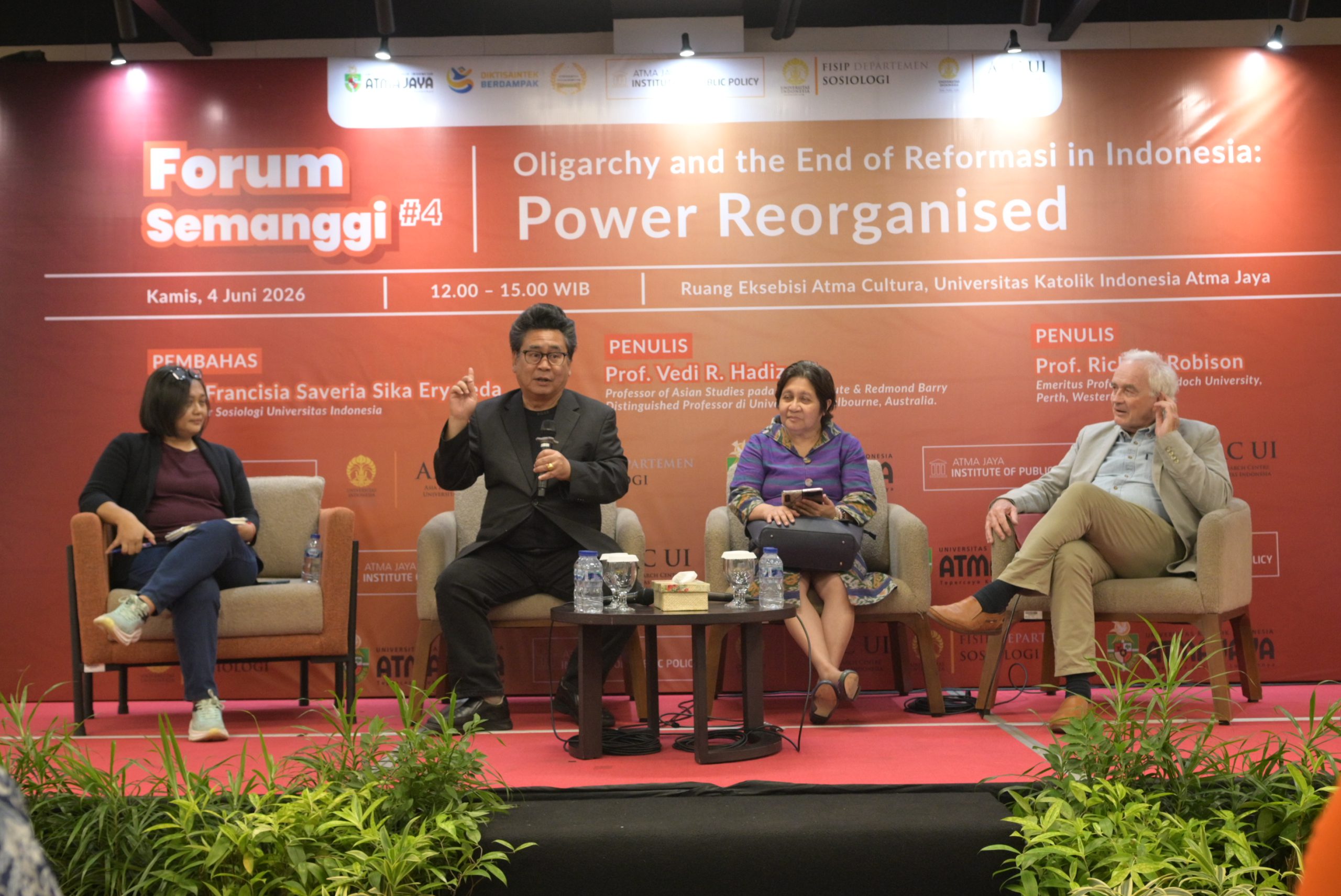 IPP Unika Atma Jaya Hadirkan Forum Semanggi #4: Membaca Ulang Demokrasi Indonesia Lewat Lensa Oligarki